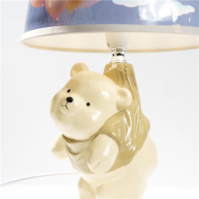 Table light Teddy, cream/blue, 35x18x18cm