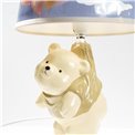 Table light Teddy, cream/blue, 35x18x18cm
