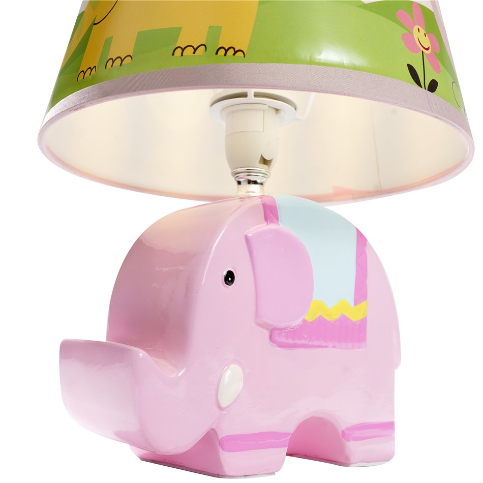 Table light Elephant, pink, 30x20x20cm E14 1x40W(MAX)