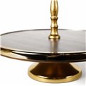 Wooden 2tier cake stand w/ Reindeer handle, D28x39cm