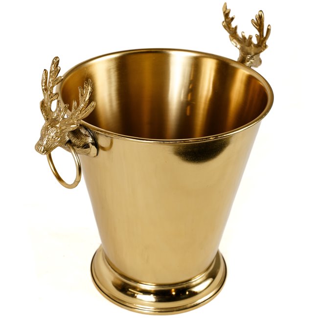 Ice bucket w/ Reindeer handle, 28.5x34x23cm