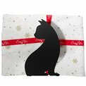 Napkin holder Feline, black, metal, 