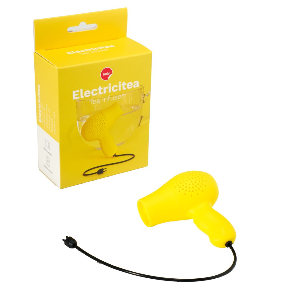 Arbatos infuzatorius ElectriciTEA, yellow, silikono, H7x6x3,5cm