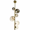 Ceiling lamp Rados cognac, brass, 28x120cm, G9 LED x7, MAX5W
