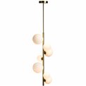 Ceiling lamp Rados white, brass,28x120cm, G9 LED x7, MAX5W