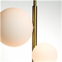 Ceiling lamp Rados white, brass,28x120cm, G9 LED x7, MAX5W