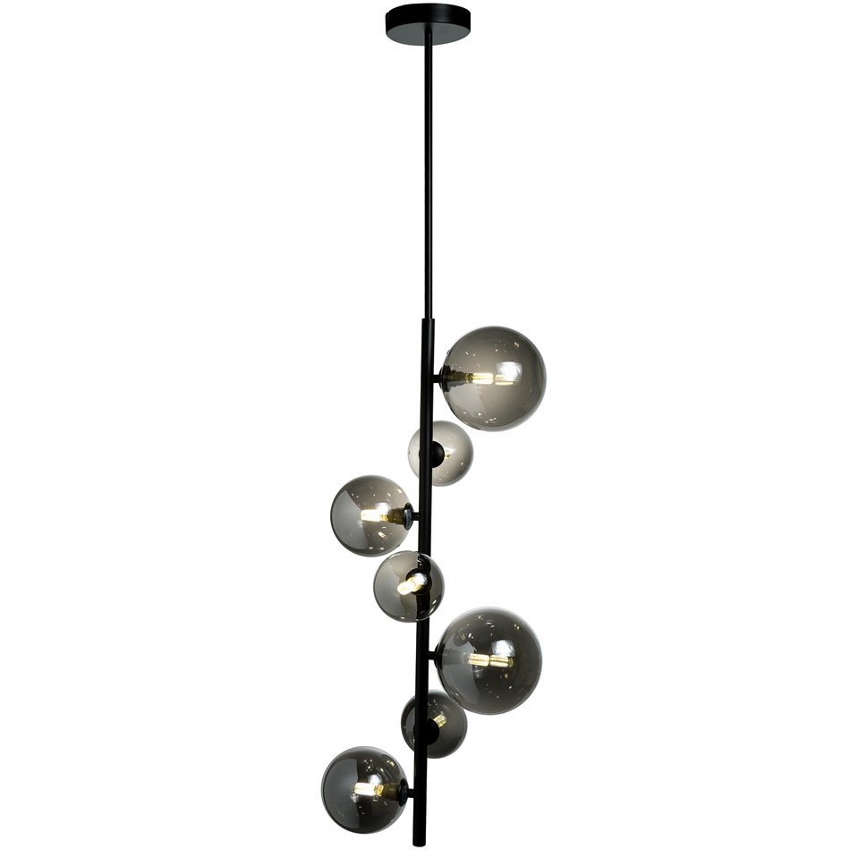 Подвесной светильник Rados smoky,  чернаый, 28x120cm, G9 LED x7, MAX5W