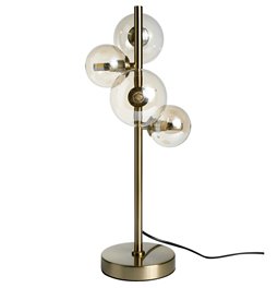 Table lamp Rade cognac/brass, 24x19xH48cm,G9LEDx4, 5W(MAX)