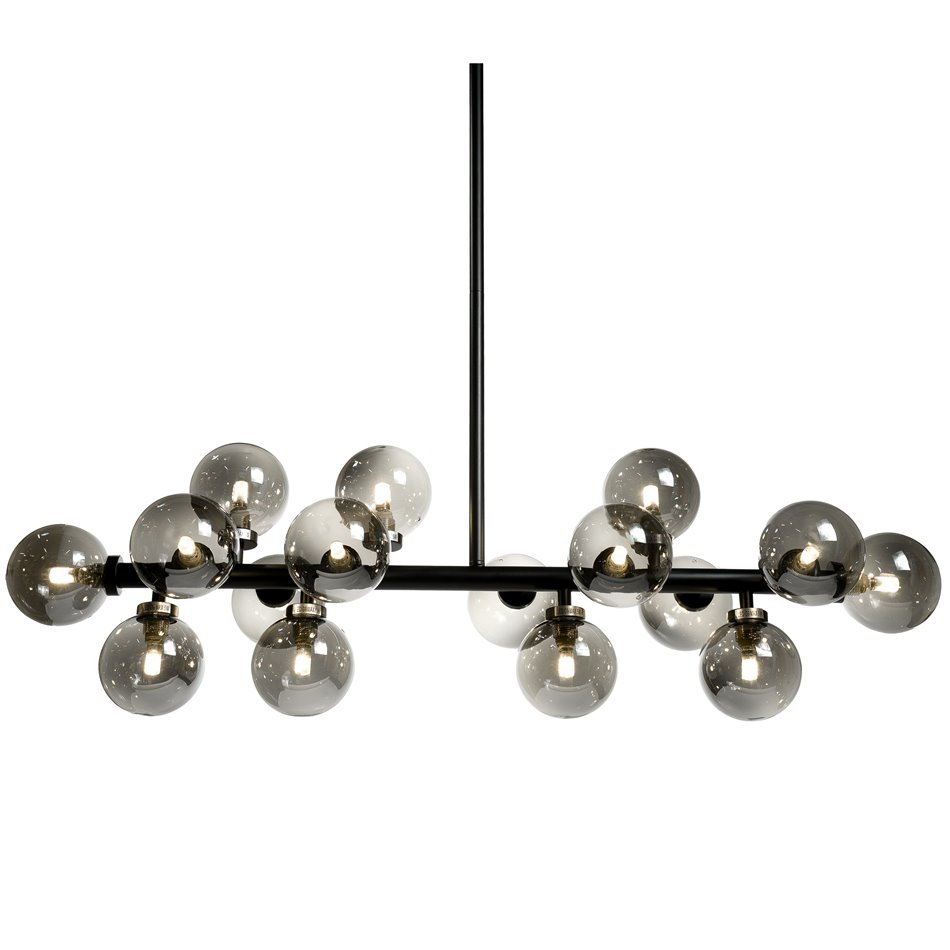 Pendant lamp Redea black, 110x30x120cm, G9x16