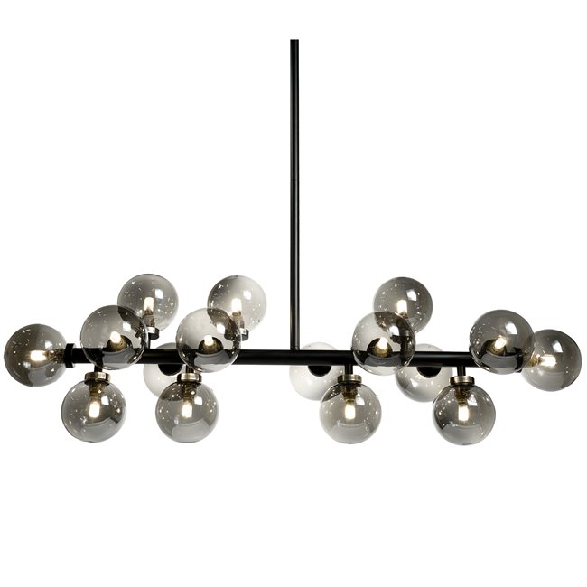 Pendant lamp Redea black, 110x30x120cm, G9x16