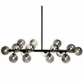Pendant lamp Redea black, 110x30x120cm, G9x16