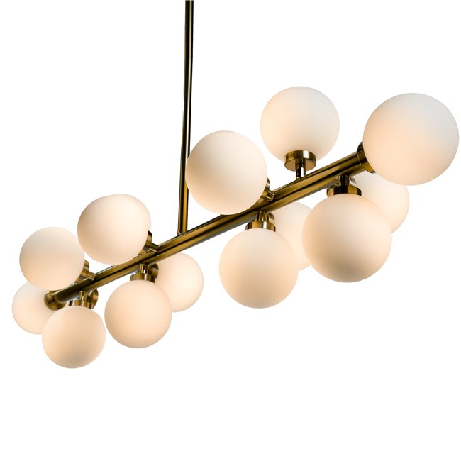 Pendant lamp Redea white, 92x28xH48-138cm, G9x16, Max5W