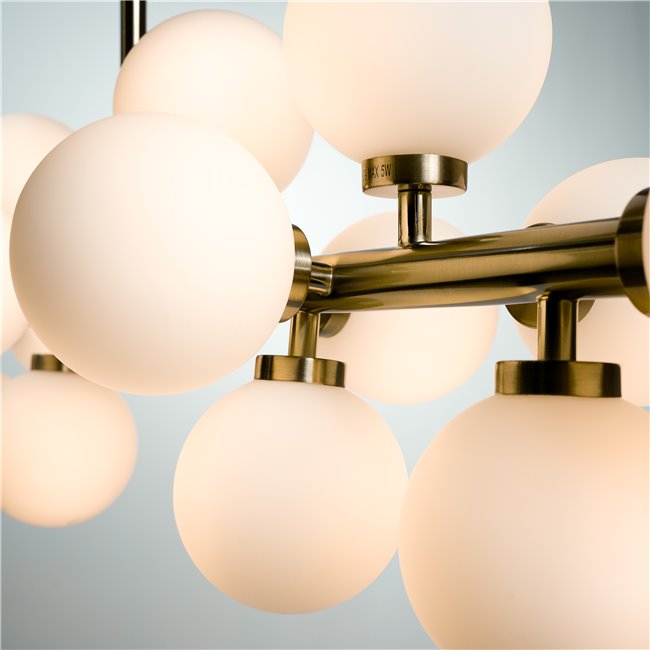 Pendant lamp Redea white, 92x28xH48-138cm, G9x16, Max5W