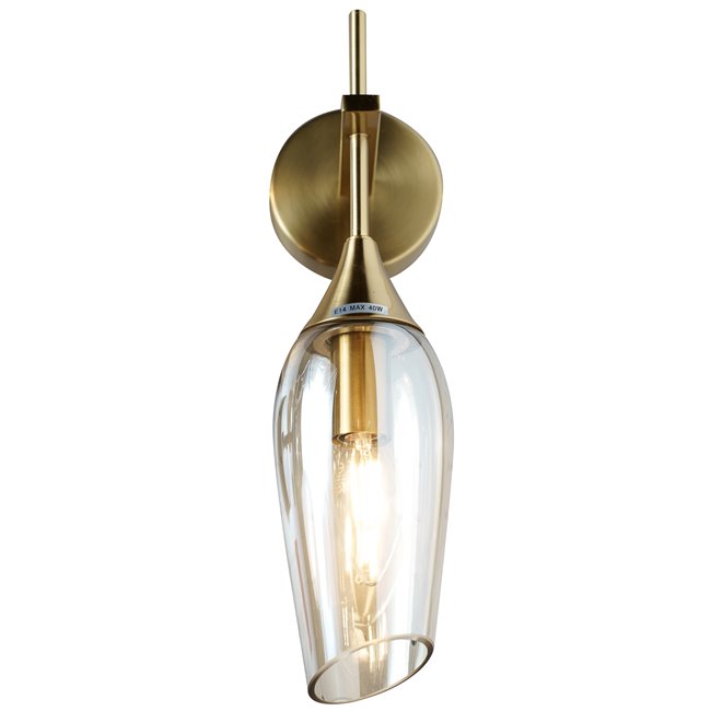 Wall lamp Bella cognac, D11xH33cm, E27x1, max 20W