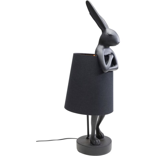 Table lamp Rabbit, golden/black, H68x23x26cm, E14, 5W