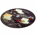 Revolving glass board World of cheese, D32cm