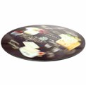 Revolving glass board World of cheese, D32cm