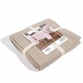Tablecloth, cotton, beige, 140x250cm