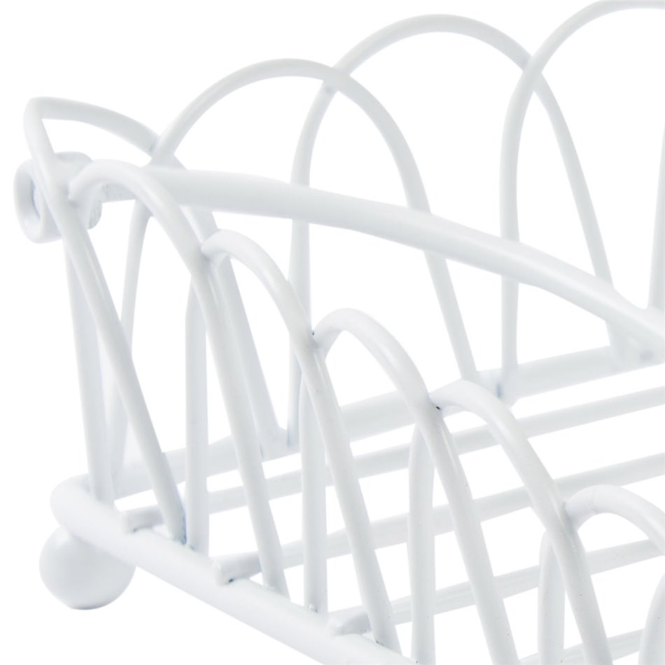 Napkin holder Ria S, white, 14x14cm