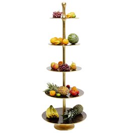 Подставка для торта/сладкого Lovely, цвет латуни, H162 D60cm