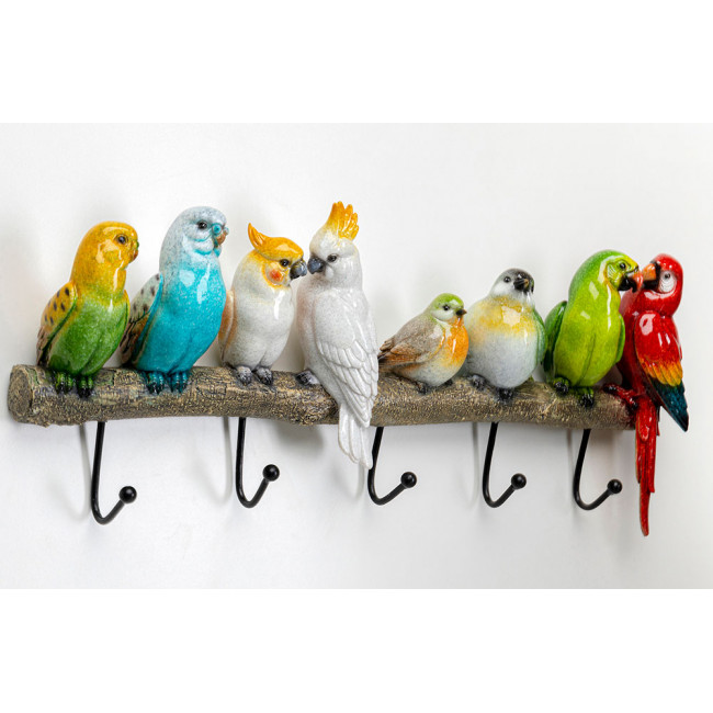 Coat rack Exotic birds, 24x54x6.5cm