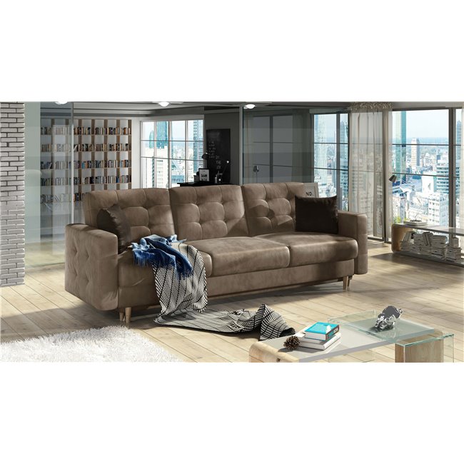 Sofa bed Elsgard, Monolith 37, green, H93x233x92cm