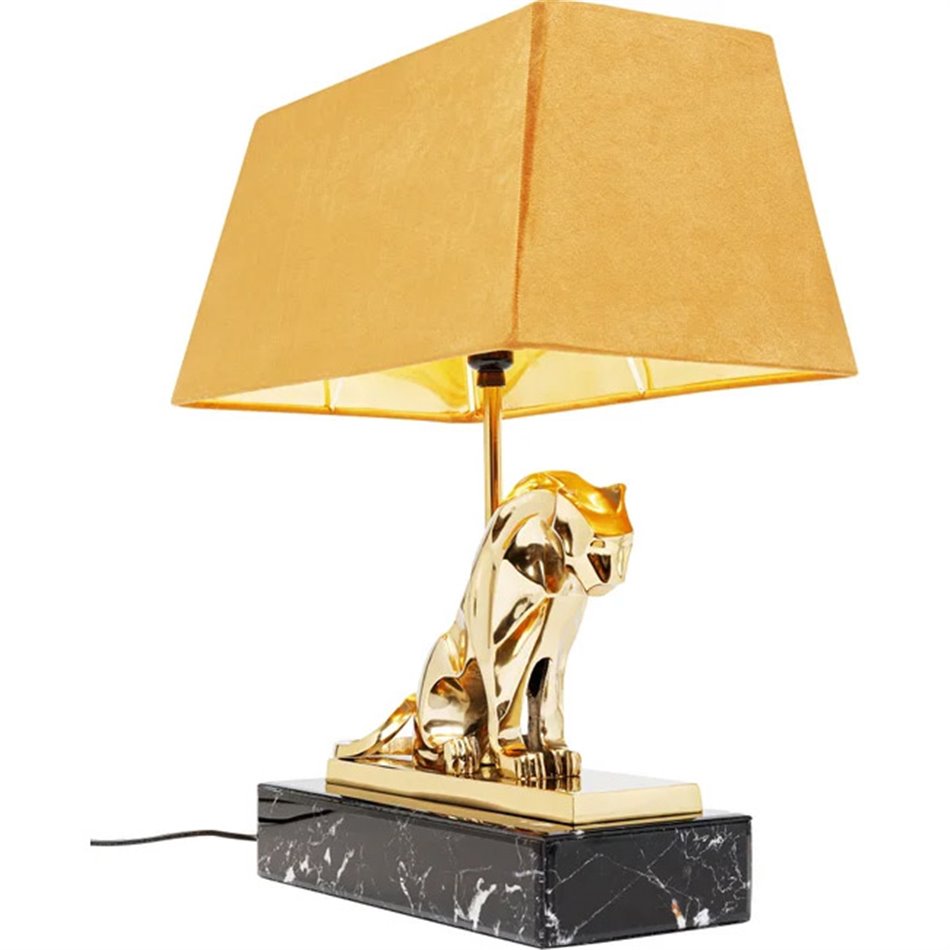 Table lamp Geometric Leopard, brown, H36x37x17cm, E27 40W(MAX)
