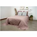 Bed cover Jurate, mauve, velvet, 220x240cm