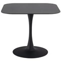 Dining table Amalta, black ceramic, 75x90x90cm