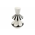 Ваза Graphic I, бело-черная, D12x H25cm