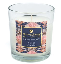 Scented candle Neda, orange scent, 110g, 7x7x8cm