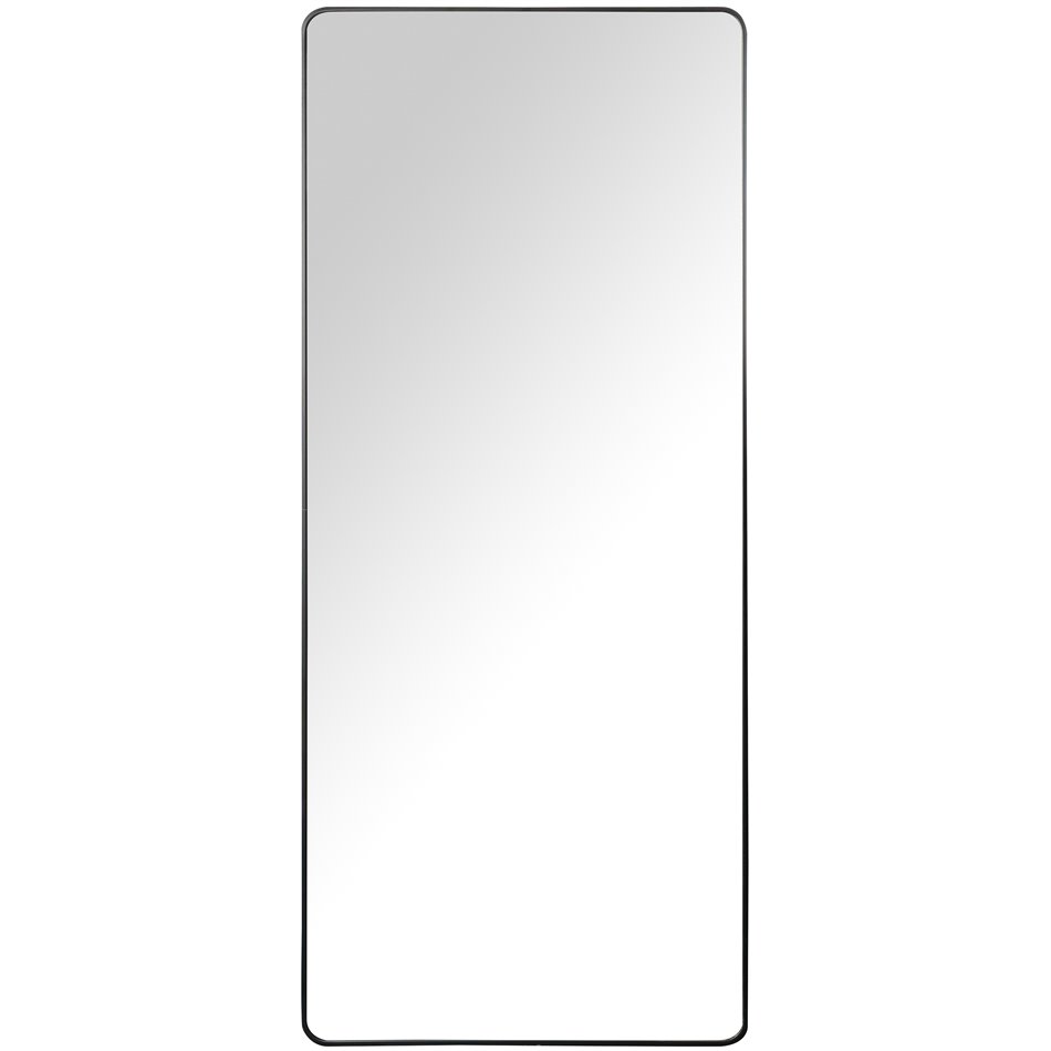 Mirror Idena, black, 140x60x3.5cm