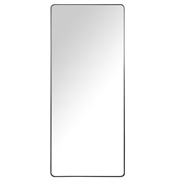 Mirror Idena, black, 140x60x3.5cm