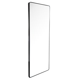 Mirror Idena, black, 140x60x3.5cm