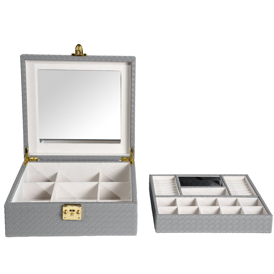 Jewellery box Hamilton GRY, 28x26x10.5cm
