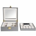 Jewellery box Hamilton GRY, 28x26x10.5cm