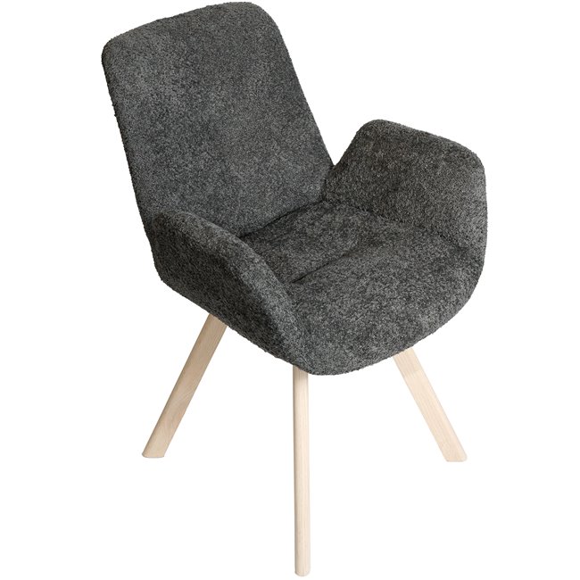 Chair Sanga 21, 180 degr.return funk.,dark grey, 61x61xH84cm