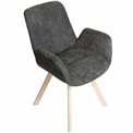 Chair Sanga 21, 180 degr.return funk.,dark grey, 61x61xH84cm