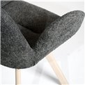 Chair Sanga 21, 180 degr.return funk.,dark grey, 61x61xH84cm