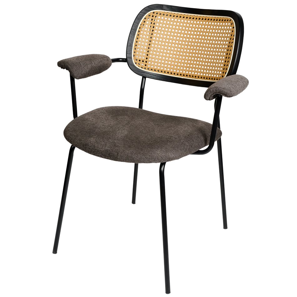 Chair Sarra, dark taupe, 67x63.5xH82cm