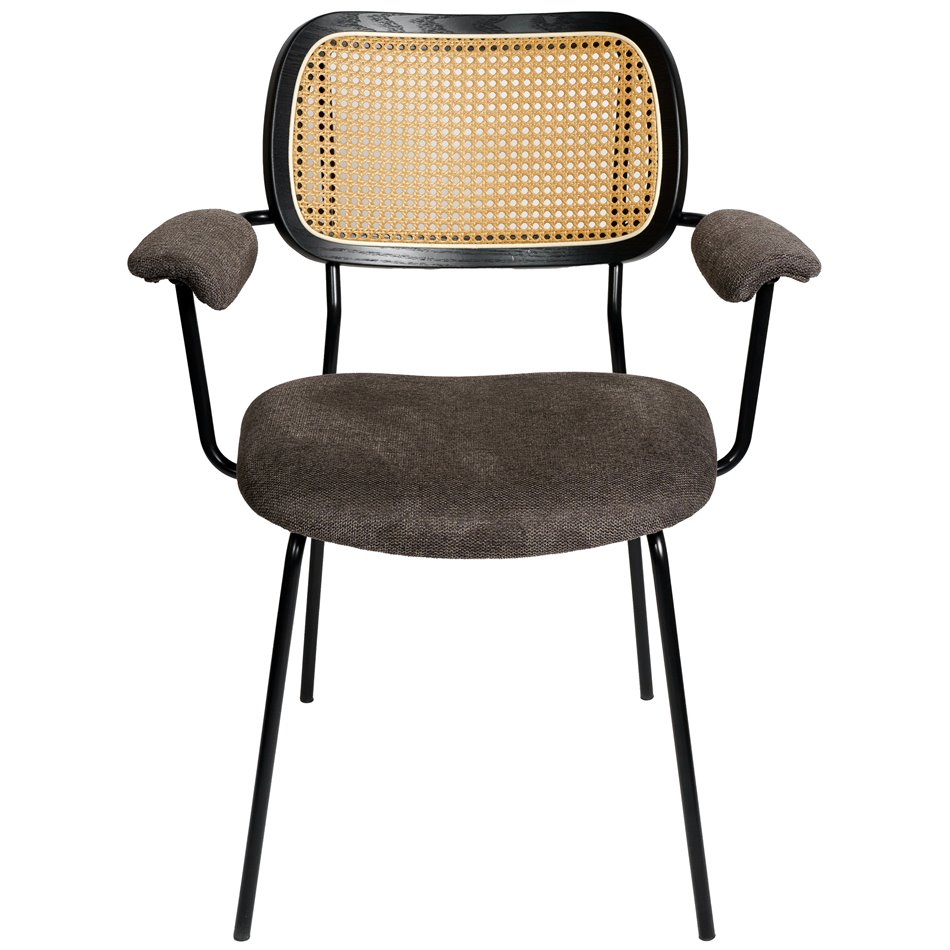 Chair Sarra, dark taupe, 67x63.5xH82cm