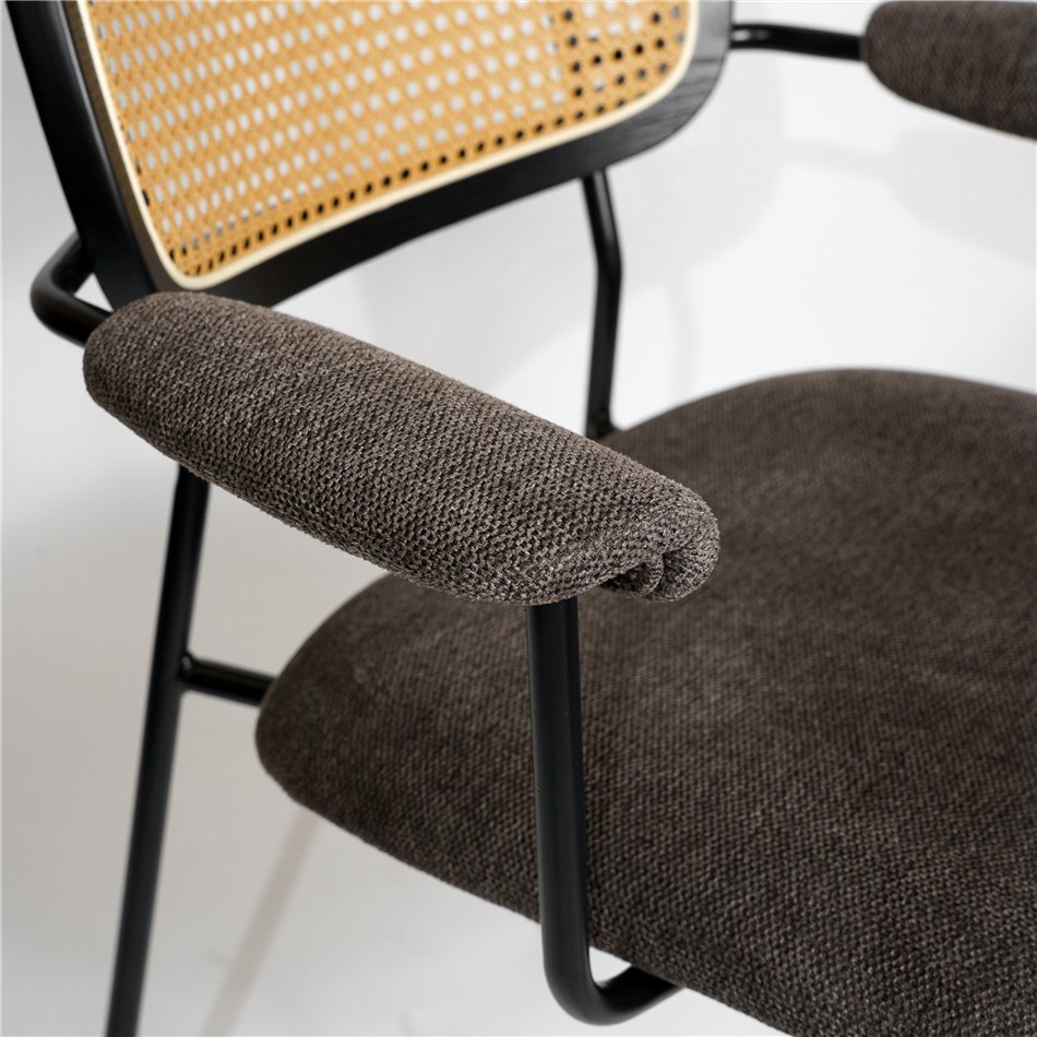 Chair Sarra, dark taupe, 67x63.5xH82cm