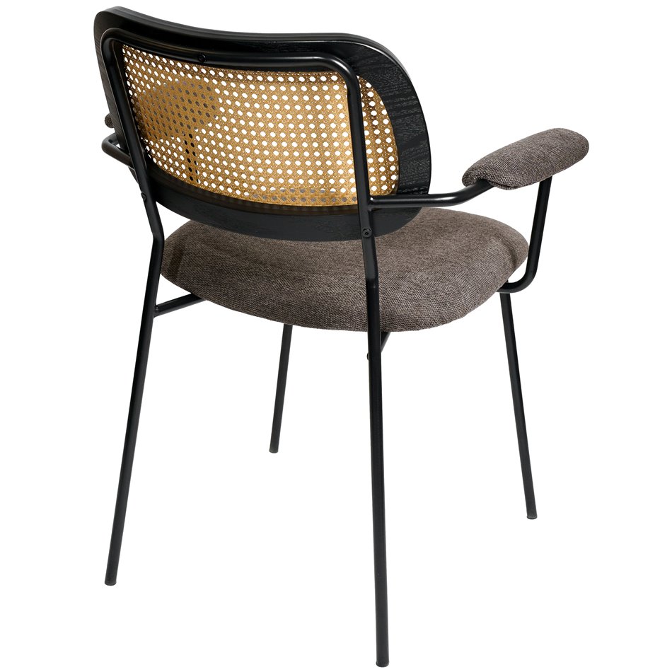 Chair Sarra, dark taupe, 67x63.5xH82cm