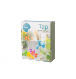 Цветные маркеры для стакан Tap, набор из 6, силикон, 2.5x1cm