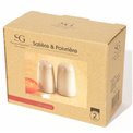 Salt and pepper set Callie, taupe, D4 H8.2cm