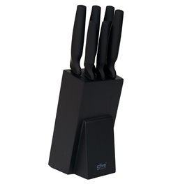 Knives set 6 Caractere, black, 34x10.1x12.5cm