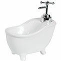 Soap dispenser Bath, white color, ceramic 17x15cm