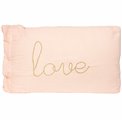 Decorative pillow Love, pink color, 50x30cm 