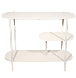 Bookshelf Haja, beige color, metall, 90x32xH70cm