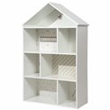 Bookshelf House, grey color, H115x73x30cm